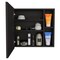 Tuhome Oman Medicine Cabinet, Three Internal Shelves, Single Door, Two External Shelves, Black GLW6747 - alternate 3
